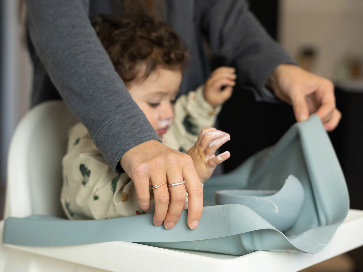 Easy Clean Full Cover Ikea Antilop Highchair Mat